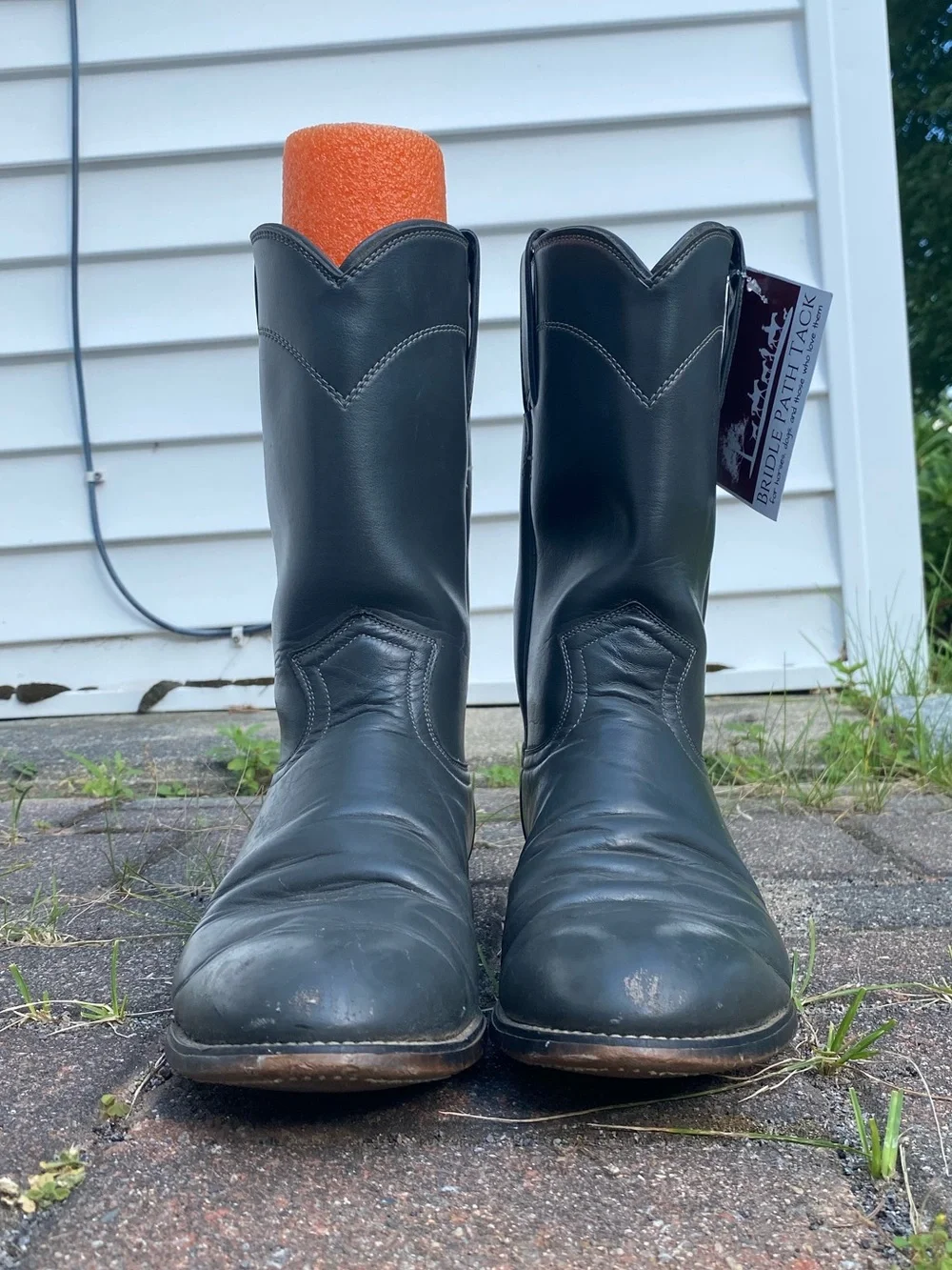 Women’s Dark Grey Diamond J Leather Cowboy Boots